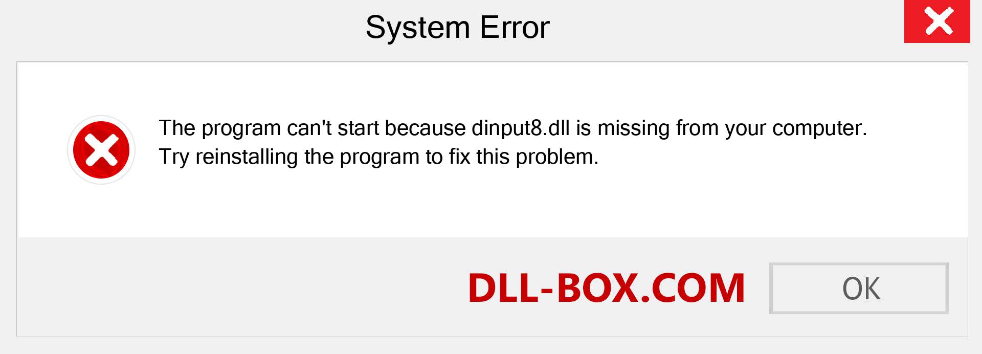  dinput8.dll file is missing?. Download for Windows 7, 8, 10 - Fix  dinput8 dll Missing Error on Windows, photos, images